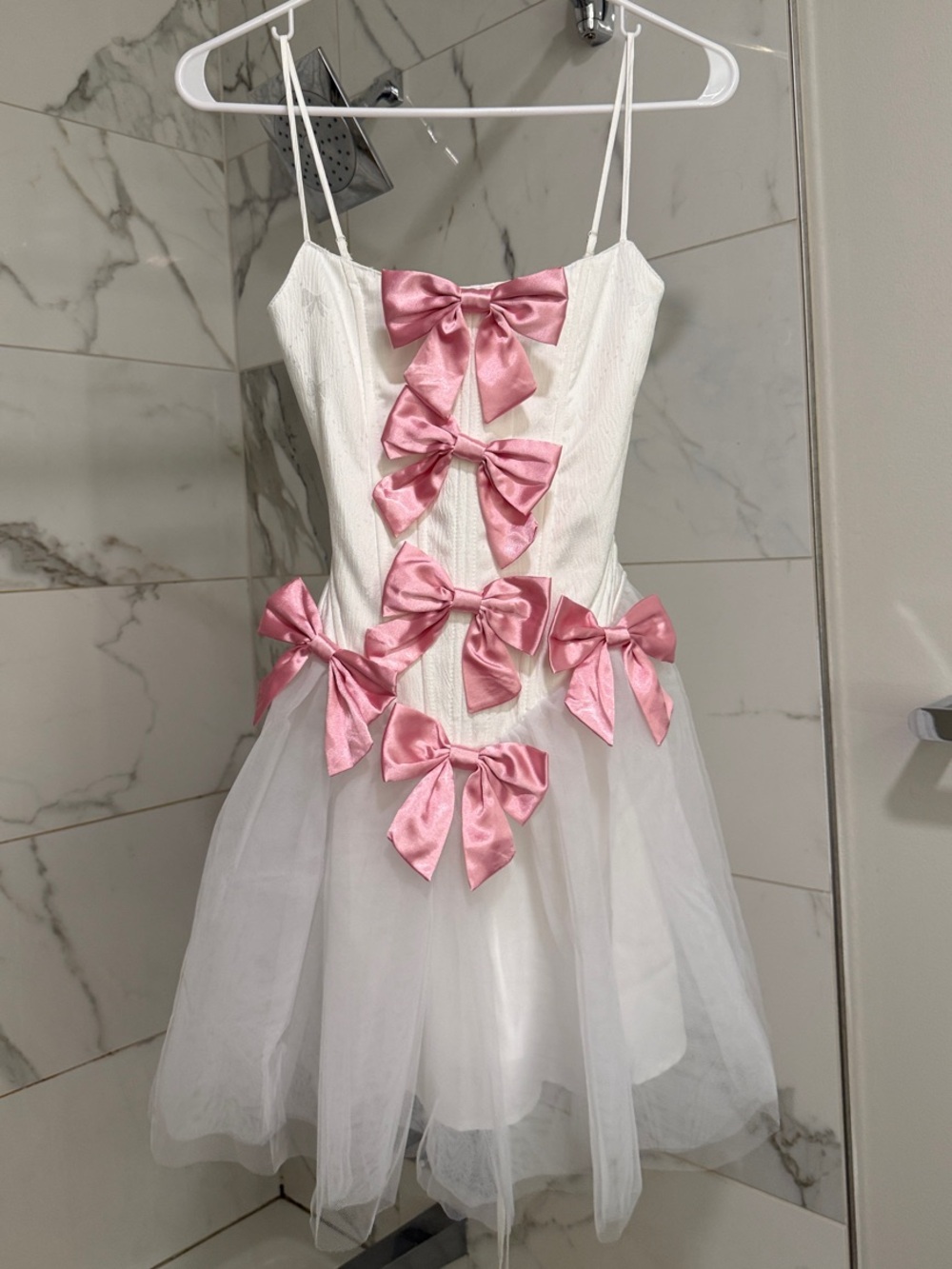 New! Dollskill corset Dress with Pink Satin Bows
